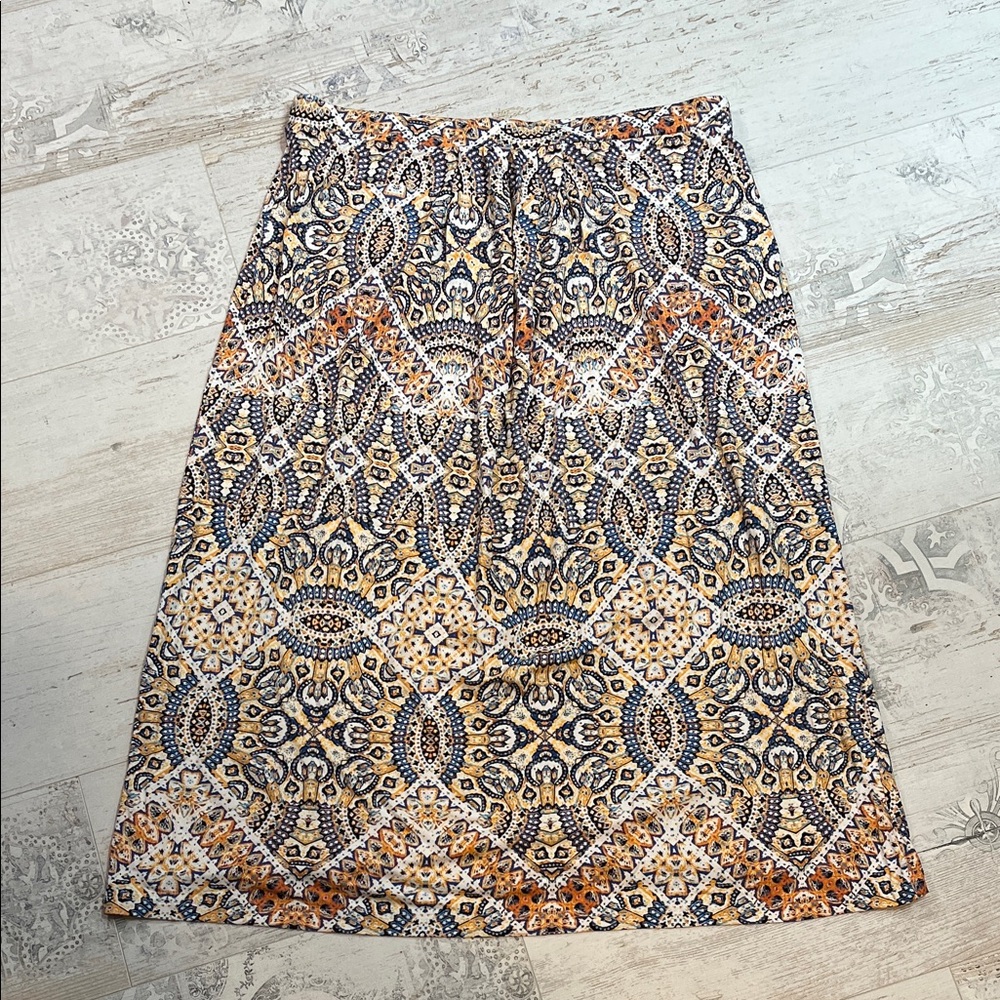 Cynthia Rowley Multicolor Patterned Maxi Skirt Size XL